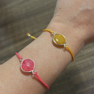 Stone adjustable bracelet R 313
